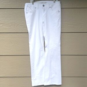 US Polo Assn white flare jeans 7/8